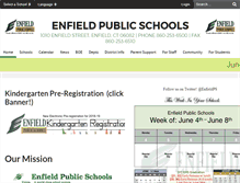 Tablet Screenshot of enfieldschools.org